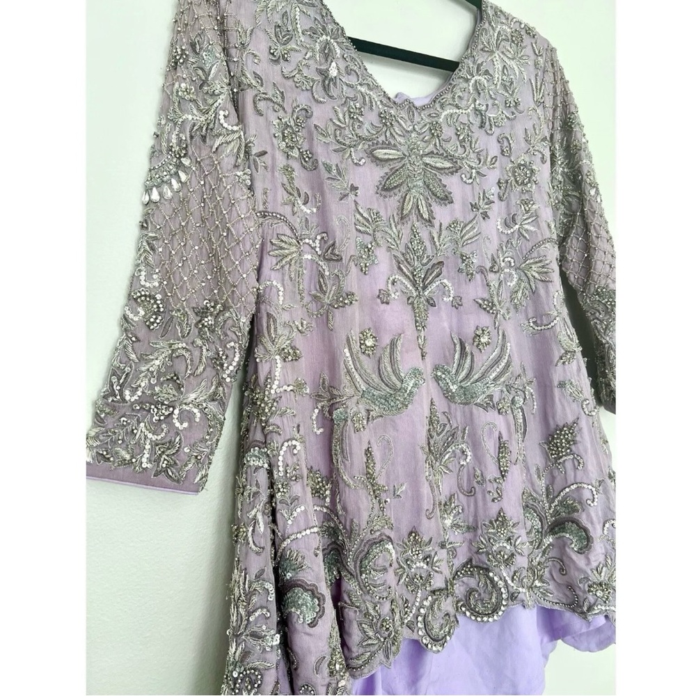 Pakistani Wedding Dress Lengha Elan Inspired Gharara Shalwar Kameez - Picture 5 of 7